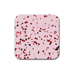 Love Is In The Air Rubber Coaster (square)  by FunnyCow