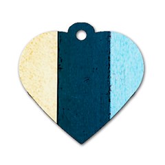 Flat Angle Dog Tag Heart (two Sides) by FunnyCow