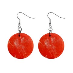 Grunge Red Tarpaulin Texture Mini Button Earrings by FunnyCow