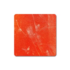 Grunge Red Tarpaulin Texture Square Magnet by FunnyCow