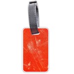 Grunge Red Tarpaulin Texture Luggage Tags (One Side)  Front