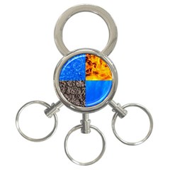 The Fifth Inside Vertical Pattern 3-ring Key Chains by FunnyCow