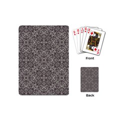 Luxury Modern Baroque Pattern Playing Cards (mini)  by dflcprints