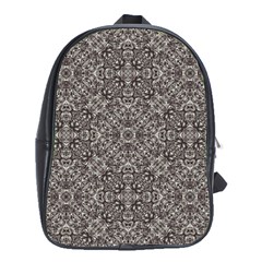 Luxury Modern Baroque Pattern School Bag (xl) by dflcprints