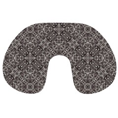 Luxury Modern Baroque Pattern Travel Neck Pillows by dflcprints