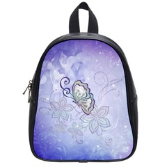 Wonderful Butterlies With Flowers School Bag (small) by FantasyWorld7