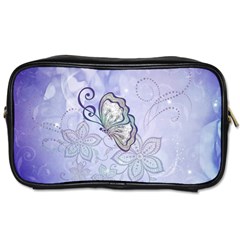 Wonderful Butterlies With Flowers Toiletries Bags 2-side by FantasyWorld7