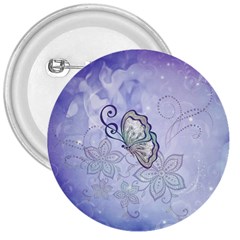 Wonderful Butterlies With Flowers 3  Buttons by FantasyWorld7