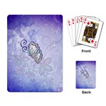 Wonderful Butterlies With Flowers Playing Card Back