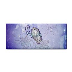 Wonderful Butterlies With Flowers Hand Towel by FantasyWorld7