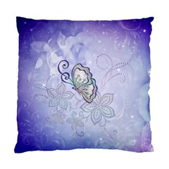 Wonderful Butterlies With Flowers Standard Cushion Case (one Side) by FantasyWorld7