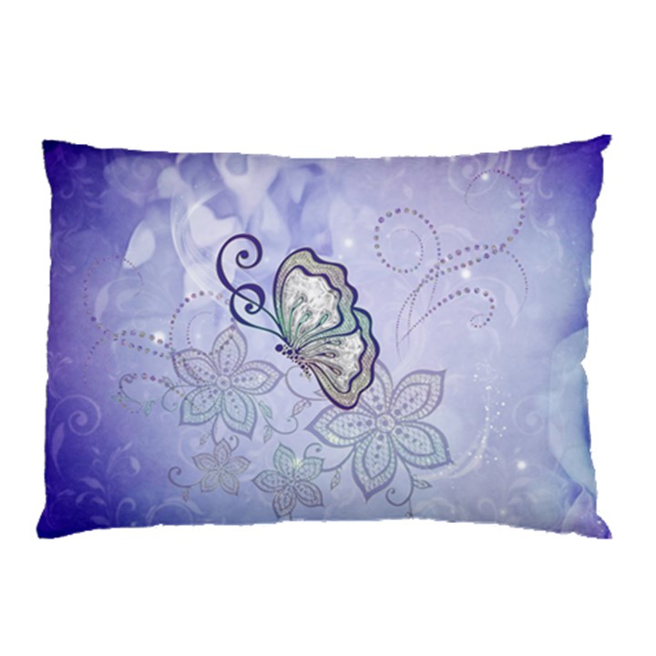 Wonderful Butterlies With Flowers Pillow Case