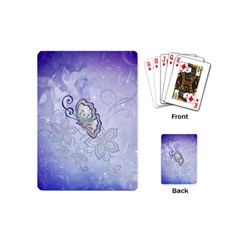 Wonderful Butterlies With Flowers Playing Cards (mini)  by FantasyWorld7