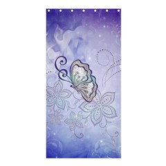 Wonderful Butterlies With Flowers Shower Curtain 36  X 72  (stall)  by FantasyWorld7