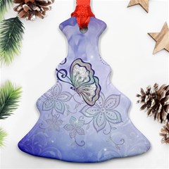 Wonderful Butterlies With Flowers Ornament (christmas Tree)  by FantasyWorld7