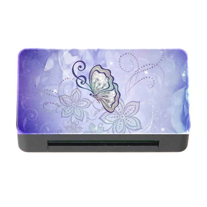 Wonderful Butterlies With Flowers Memory Card Reader with CF