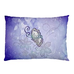 Wonderful Butterlies With Flowers Pillow Case (two Sides) by FantasyWorld7