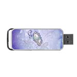 Wonderful Butterlies With Flowers Portable USB Flash (Two Sides) Front