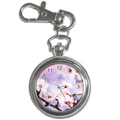 Pink Sakura Purple Background Key Chain Watches by FunnyCow