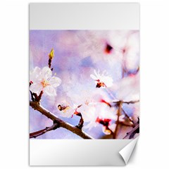 Pink Sakura Purple Background Canvas 20  X 30   by FunnyCow