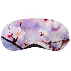 Pink Sakura Purple Background Sleeping Masks by FunnyCow