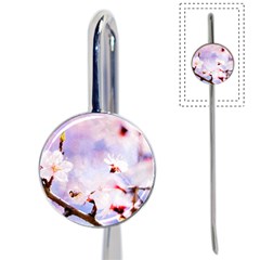 Pink Sakura Purple Background Book Mark by FunnyCow