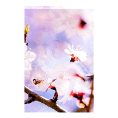 Pink Sakura Purple Background Shower Curtain 48  X 72  (small)  by FunnyCow