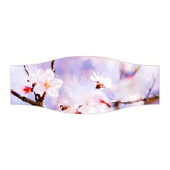 Pink Sakura Purple Background Stretchable Headband by FunnyCow