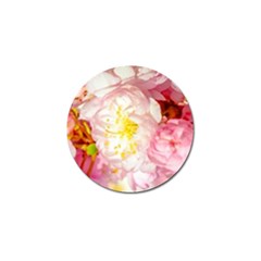 Pink Flowering Almond Flowers Golf Ball Marker by FunnyCow