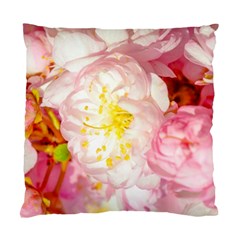 Pink Flowering Almond Flowers Standard Cushion Case (two Sides) by FunnyCow