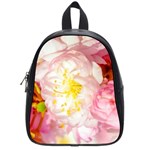 Pink Flowering Almond Flowers School Bag (Small) Front