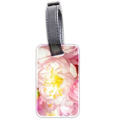 Pink Flowering Almond Flowers Luggage Tags (two Sides) by FunnyCow