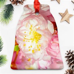 Pink Flowering Almond Flowers Ornament (bell) by FunnyCow