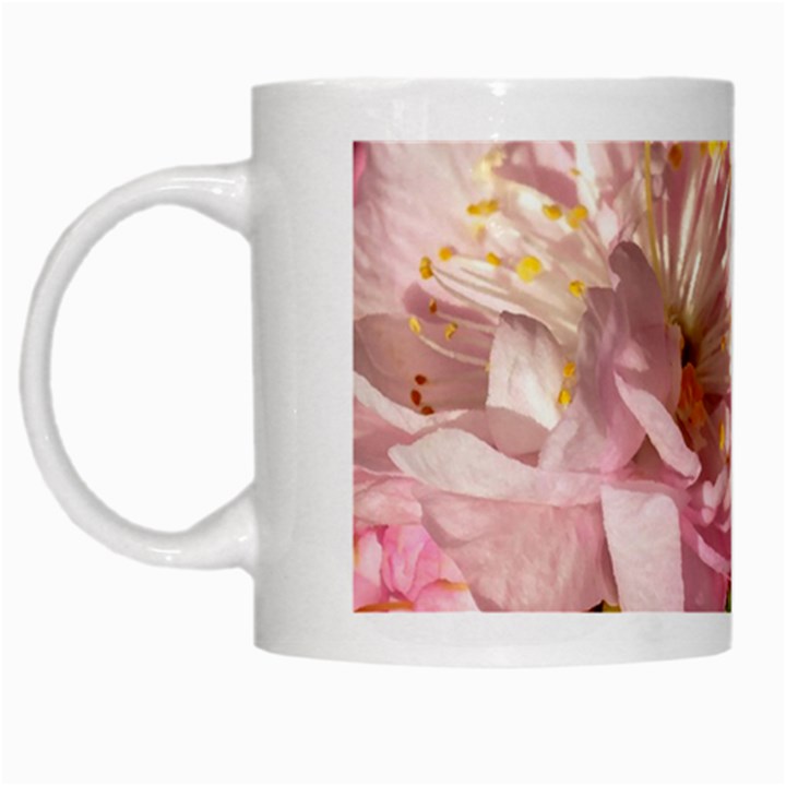 Beautiful Flowering Almond White Mugs