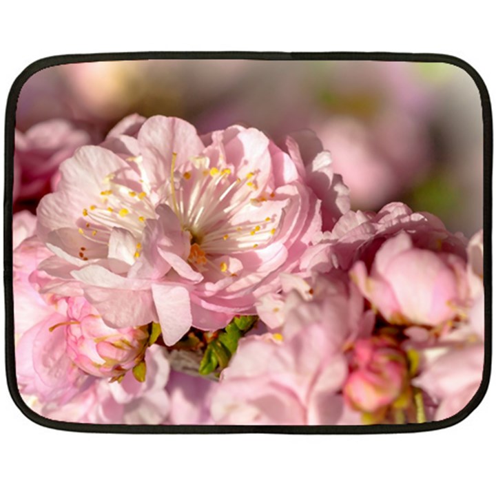 Beautiful Flowering Almond Double Sided Fleece Blanket (Mini) 