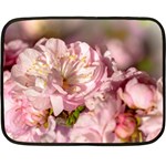 Beautiful Flowering Almond Double Sided Fleece Blanket (Mini)  35 x27  Blanket Back