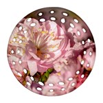 Beautiful Flowering Almond Round Filigree Ornament (Two Sides) Back