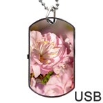 Beautiful Flowering Almond Dog Tag USB Flash (One Side) Front