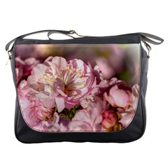 Beautiful Flowering Almond Messenger Bags by FunnyCow