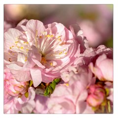 Beautiful Flowering Almond Large Satin Scarf (square) by FunnyCow