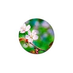 Sakura Flowers On Green Golf Ball Marker by FunnyCow