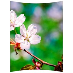 Sakura Flowers On Green Back Support Cushion by FunnyCow