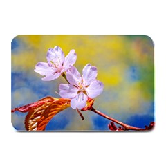 Sakura Flowers On Yellow Plate Mats by FunnyCow