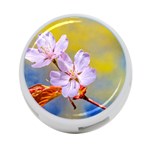 Sakura Flowers On Yellow 4-Port USB Hub (Two Sides) Front