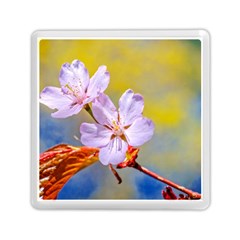 Sakura Flowers On Yellow Memory Card Reader (square) by FunnyCow