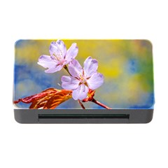 Sakura Flowers On Yellow Memory Card Reader With Cf by FunnyCow