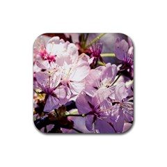 Sakura In The Shade Rubber Coaster (square)  by FunnyCow