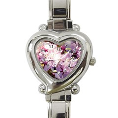 Sakura In The Shade Heart Italian Charm Watch by FunnyCow