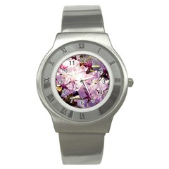 Sakura In The Shade Stainless Steel Watch by FunnyCow