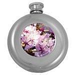 Sakura In The Shade Round Hip Flask (5 oz) Front